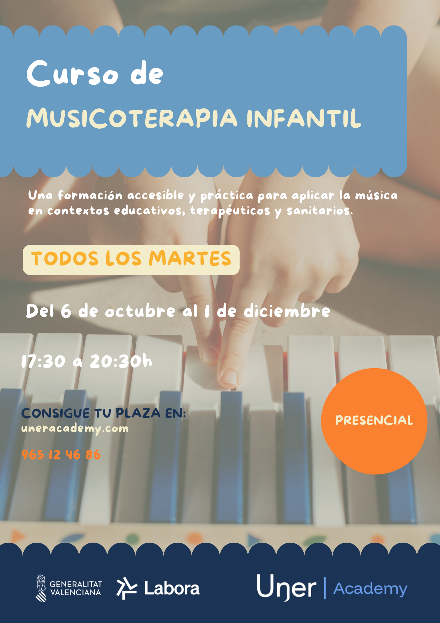 FORMACIÓN – «MUSICOTERAPIA EN LA ENSEÑANZA INFANTIL»